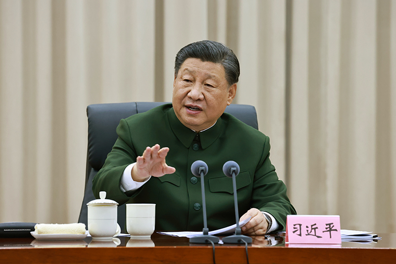 11月29日，中共中央總書記、國家主席、中央軍委主席習近平到武警海警總隊東海海區(qū)指揮部視察。這是習近平發(fā)表重要講話。